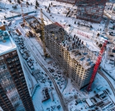 Ход строительства дома 10/1, секция 8-10 в ЖК Ясный Берег -