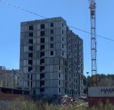 Ход строительства дома 1 в ЖК Радужный -