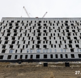 Ход строительства дома 1.9 в ЖК Никс Лайн на Ярославской -