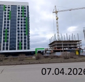 Ход строительства дома 6 в ЖК На Сармановском -