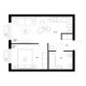 1 комнатная квартира 33,3 м² в ЖК Савин парк, дом корпус 9 - планировка