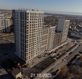 Ход строительства дома 107, корпус 1 (ГП-74) в ЖК Беринг -