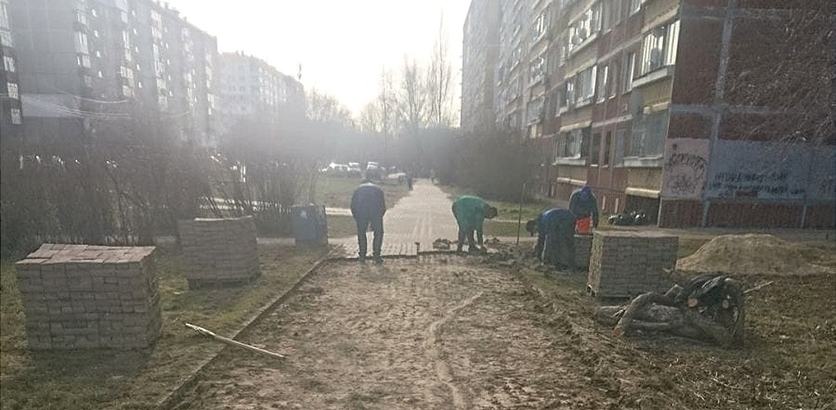 В Нижнем Новгороде началось благоустройство сквера на улице Генерала Зимина - фото 1