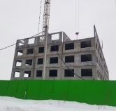 Ход строительства дома 60 в ЖК Лугометрия -