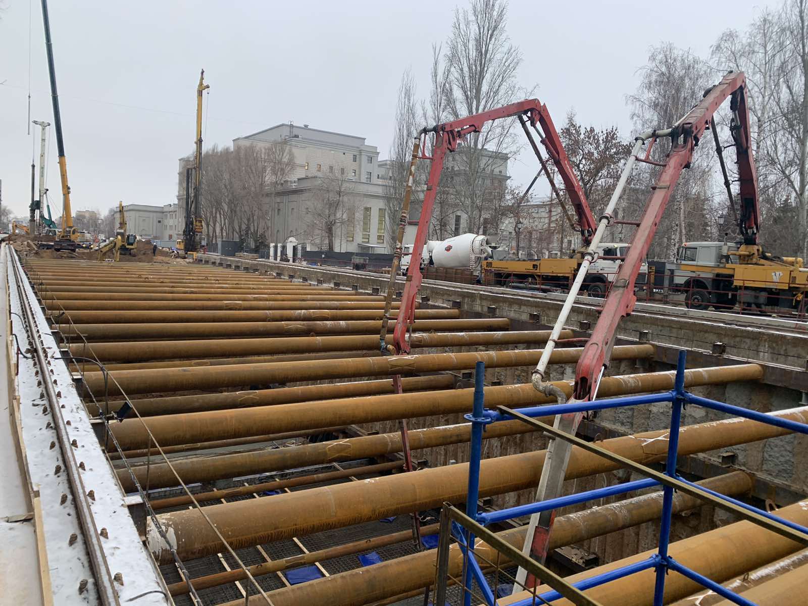 Крепление котлована метро заканчивается на Галактионовской в Самаре в  декабре 2022