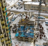 Ход строительства дома секция 2, 2.1 в ЖК Пульсар -