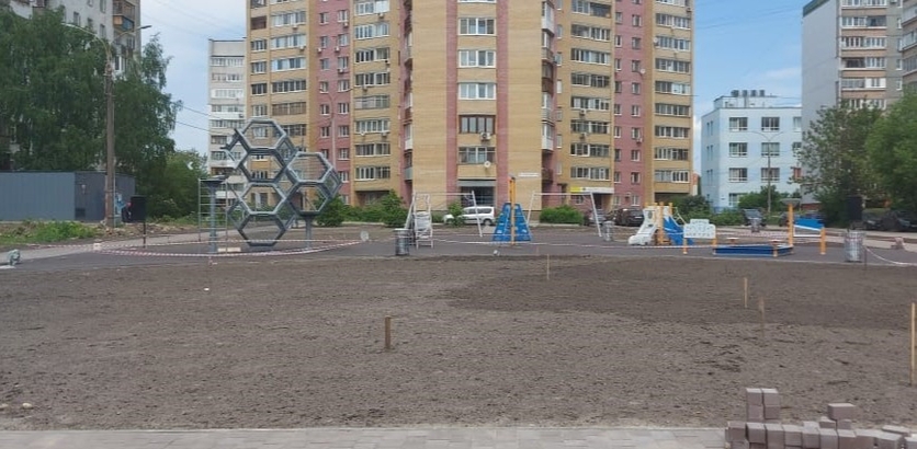 Готовность сквера на улице Культуры в Нижнем Новгороде достигла 75% - фото 1