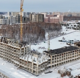 Ход строительства дома 25, корпус 1 в ЖК Хито -