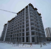 Ход строительства дома 12 в ЖК Прео-8 -