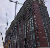 Ход строительства дома Позиция 2.1 в ЖК Октябрь парк -
