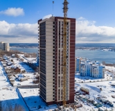 Ход строительства дома 25 в ЖК Черемушки на Приморской -