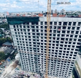 Ход строительства дома 1 в ЖК Роща -
