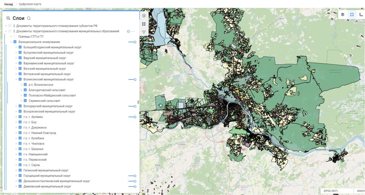 Почти все сведения из муниципалитетов Нижегородской области занесли в ГИСОГД - фото 1