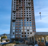 Ход строительства дома секция 1 в ЖК Гармония -