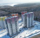 Ход строительства дома секция 1 в ЖК Кислород -
