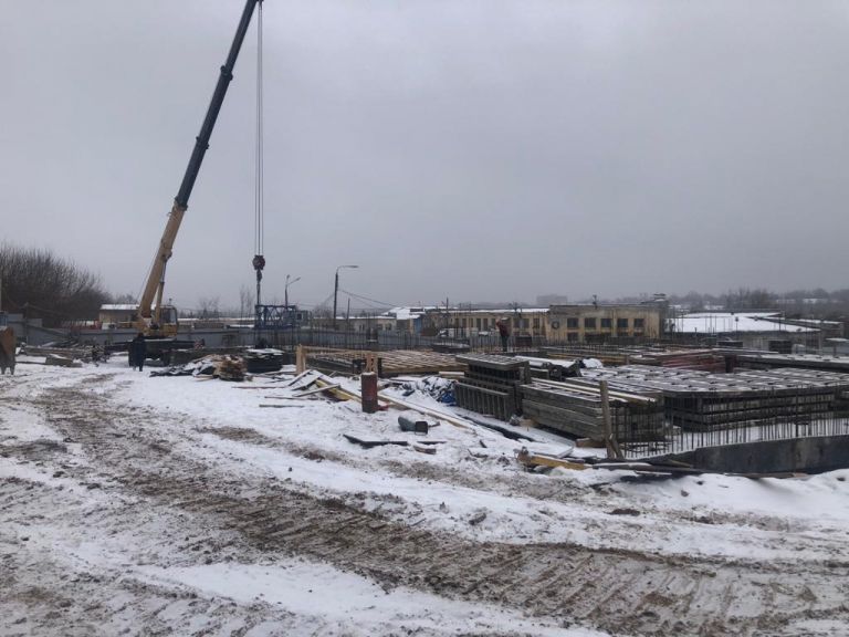 Первый этаж дома ЖК «Квартет» начали строить  в Нижнем Новгороде