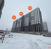 Ход строительства дома 24 в ЖК Авиатоr -