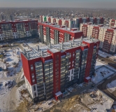 Ход строительства дома 51 в ЖК Вишневая Горка -