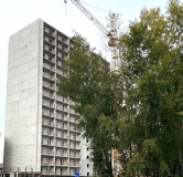 Ход строительства дома 1, секция 1, 2 в ЖК Знаменский -