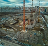 Ход строительства дома 1.1 в ЖК Меридиан -