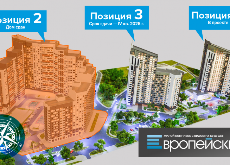 Дом Позиция 4 в ЖК Европейский - фото 1