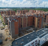 Ход строительства дома 36 в ЖК Новое Колпино -