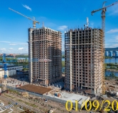 Ход строительства дома № 5.2 в ЖК Новоостровский -