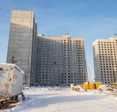 Ход строительства дома 1.3.1, секции А,Б,В в ЖК Новая Дема -