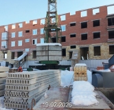 Ход строительства дома Литер 21 в ЖК Свой Берег -