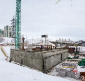 Ход строительства дома № 1 в Левобережный от GloraX -