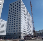 Ход строительства дома 2 в ЖК Лугометрия -