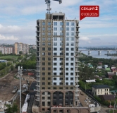 Ход строительства дома 1 в ЖК Бродский -