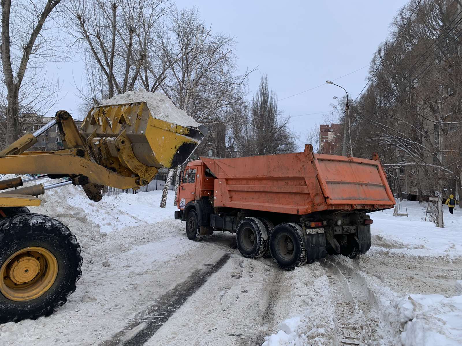 В Самаре 23 января 2022 года высота снежного покрова достигла 55 см в  январе 2022