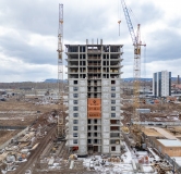 Ход строительства дома 3.2.2 в ЖК Остров на Норильской -