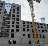 Ход строительства дома секция 1 в ЖК Вектор премиум-квартал -