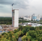 Ход строительства дома 1 в ЖК Парк Культуры -