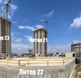 Ход строительства дома Литер 23 в ЖК Фонтаны -