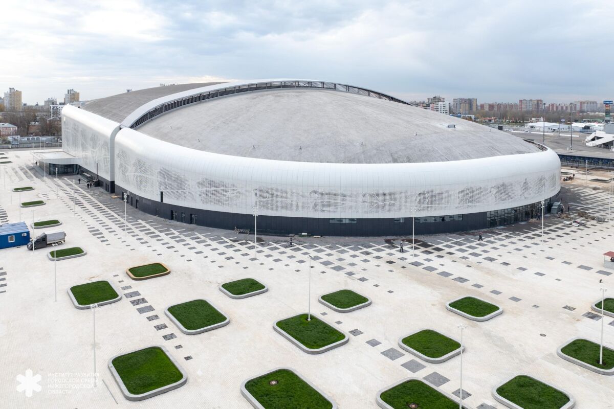 Нижегородцам показали, как преобразились территории у Ледового дворца на Стрелке - фото 1