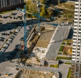 Ход строительства дома 19, секции 2-5 в ЖК Ясный Берег -