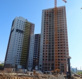 Ход строительства дома 1 в ЖК Философия Идеалистов на Черкасской -