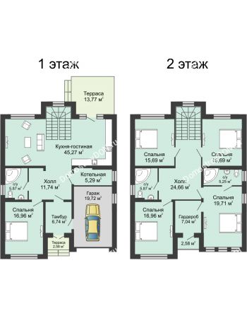 5 комнатный коттедж 243 м² - КП Ясная Поляна