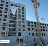 Ход строительства дома секция 1 в ЖК Вектор премиум-квартал -