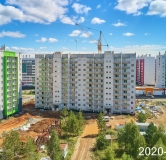 Ход строительства дома 11 в ЖК Вишневая Горка -