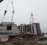 Ход строительства дома № 57, 2 этап, секция 3,4,5 в ЖК Перемена -