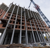 Ход строительства дома 5 в ЖК Никс Про на Лесопарковой -