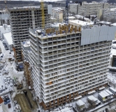 Ход строительства дома 1.1-1.4 в ЖК Теплые Кварталы -