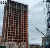 Ход строительства дома Литер 1, секция А в ЖК Космо -