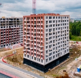 Ход строительства дома 35, корпус 1 в ЖК Новое Колпино -